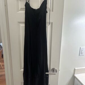 Reformation Black Midi Dress